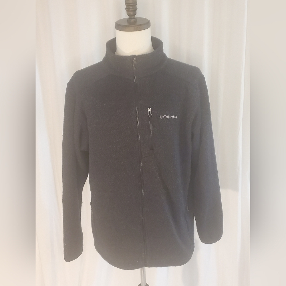 Columbia Men's Omni Wick Full Zip Track Jacket Gray Advanced Evaporation Size L